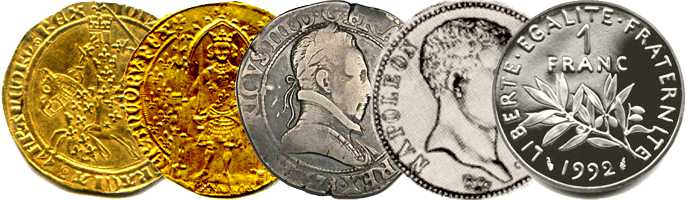 collectionneur, monnaie ancienne, collection monnaie : franc d'or &agrave; pied